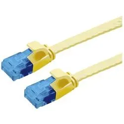 VALUE Patchkabel Cat.6A (Class EA) UTP, extra-flach, gelb, 0,5 m