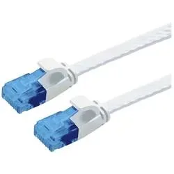 VALUE Patchkabel flach, CAT.6a UTP 21.99.2065 White, halogenfrei 5m