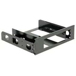 DeLock - 18267 Computer-Gehäuseteil Universal HDD-Halterung, Schwarz