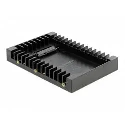 Delock 3.5? Einbaurahmen für 2.5? SATA Laufwerk schwarz 2.5 Zoll Festplatten-Einbaurahmen