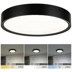 Paulmann 71086 Tega LED-Deckenleuchte LED LED fest eingebaut 22.5 W Schwarz (matt)