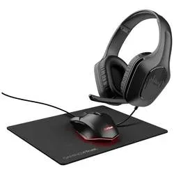 Trust GXT 790 3-in-1 Gaming-Maus & Headset-Set USB Optisch Schwarz Beleuchtet