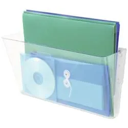 DEFLECTO Wandprospekthalter A4 quer 73101 transparent Docupocket