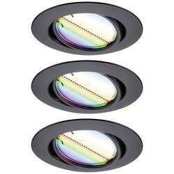 Paulmann 92468 LED-Einbauleuchte 3er Set LED 14.7 W Schwarz (matt)