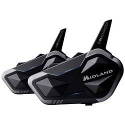 Midland C1529.01 BTR1 Advanced Bluetooth Kommunikation Motorrad-Funkset Passend für (Helmtyp) Integralhelm, Jethelm,