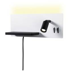 Paulmann Serrra 71103 Wandleuchte 5.5 W LED Weiß (matt), Schwarz (matt)