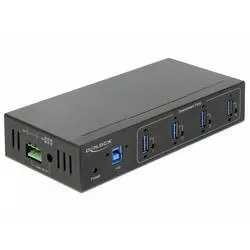 DeLock, Delock 63309 USB-Hub 4 Port USB-A USB 3.1 Gen1 5 GBit/s Schwarz 63309