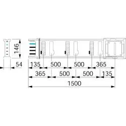 Schneider Electric KSA400ED4156 Schienenverteiler Inhalt 1 St.