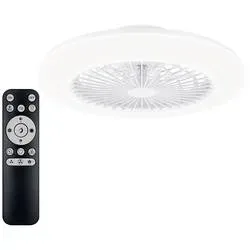 Philips LED Amigo Deckenventilator 20 W, 42 W (Ø x H) 490 mm x 137 mm Weiß mit Beleuchtung, Dimmbar