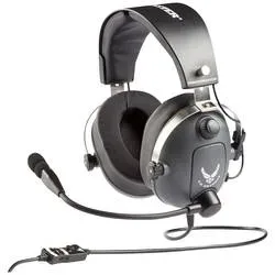 Thrustmaster T.Flight U.S. Air Force Edition-DTS Over Ear Headset kabelgebunden Stereo Grau Headset, Lautstärkeregelung,