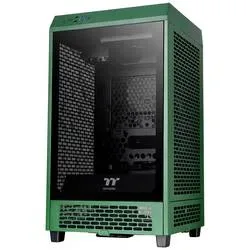 Thermaltake The Tower 200 Mini-Tower PC-Gehäuse Racing-Grün 2 vorinstallierte Lüfter, Seitenfenster, Staubfilter