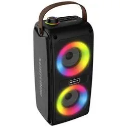 DENVER - Tragbarer Bluetooth-Lautsprecher mit Akku und Lichteffekt, One Size