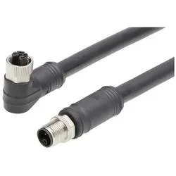 Molex 1205010244 Sensor-/Aktor-Steckverbinder, konfektioniert M12 Buchse, gewinkelt, Stecker, gerade 5 m Polzahl