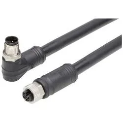 Molex 1205010155 Sensor-/Aktor-Steckverbinder, konfektioniert M12 Buchse, gerade, Stecker, gewinkelt 20 m Polzahl