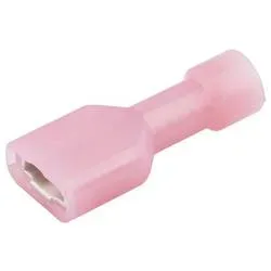 Molex 190030020 Flachsteckhülse inkl. Crimphülse Steckbreite: 4.75 mm Steckdicke: 0.81 mm Vollisoliert Pink 1 St. Tape
