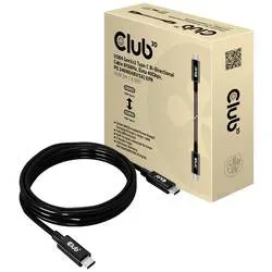 club3D USB-C® Kabel USB4® USB-C® Stecker 2.00 m Schwarz CAC-1578