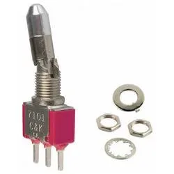 C & K Switches 7101K2CQE Toggle Switch 7000 Series 120 V/AC, 28 V/DC 5 A 1 x Ein/Ein 1 St. Bulk