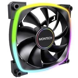MONTECH Montech AX140 PWM ARGB Lüfter - 140mm, schwarz PC-Gehäuse-Lüfter Schwarz (B x H x T) 140 x 140 x 25 mm inkl.