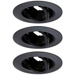 Paulmann 92111 Einbauleuchte 3er Set GU10 Schwarz