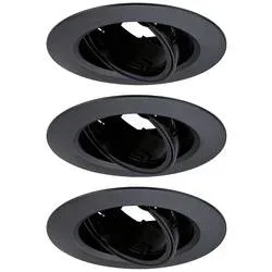 Paulmann 92111 Einbauleuchte 3er Set GU10 Schwarz