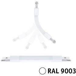 Paulmann 95650 Hochvolt-Schienensystem-Komponente Flexverbinder Signal-Weiß