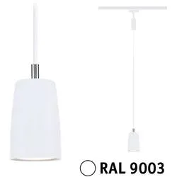 Paulmann Cover Hochvolt-Schienensystem-Leuchte URail GU10 10 W Signal-Weiß
