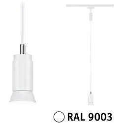 Paulmann Runa Hochvolt-Schienensystem-Leuchte URail GU10 Signal-Weiß