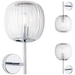 Paulmann Ruya 71140 Wandleuchte E14 Glas, Chrom