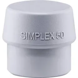 Schonhammerkopf SIMPLEX Kopf-Ø 50mm TPE-mid grau mittelh.HALDER