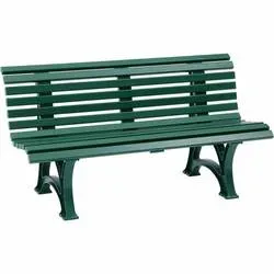 Blome, Parkbank aus Kunststoff mit 13 Leisten Breite 1500 mm moosgrün. Blome-Tillmann GmbH | Industriegebiet