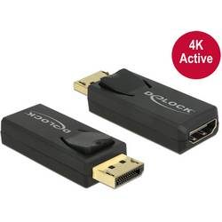 Delock 65573 DisplayPort / HDMI Adapter [1x DisplayPort Stecker - 1x HDMI-Buchse] Schwarz 0 mm