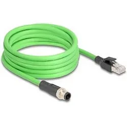 Delock 80429 RJ45 / M12 Patchkabel Kabel SF/UTP 5.00 m Grün 1 St.