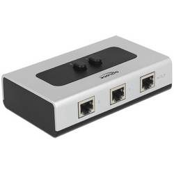 DeLock - 87673 Schnittstellen-Hub 1000 Mbit/s Schwarz, Grau