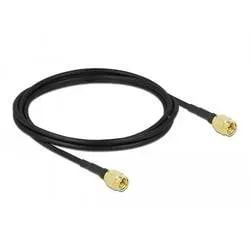 DeLock - DeLOCK 90469 Koaxialkabel LMR100 2 m SMA Schwarz, 2 Meter