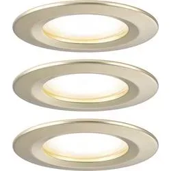 Paulmann 92405 Nova Coin LED-Einbauleuchte 3er Set LED 6 W Gold (matt)