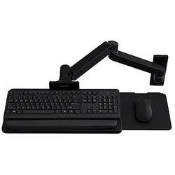 Tastatur Wandhalterung Ergotron LX Pro, mit Mausablagefläche, bis 2,3 kg, neig-/schwenkbar, höhenverstellbar, Aluminium, schwarz
