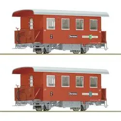 Roco 6240003 H0e 2er-Set Schmalspur-Personenwagen der Zillertalbahn