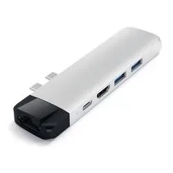 Satechi - Dual USB-C Hub Macbook  Silber, One Size