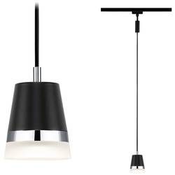 Paulmann Cone Hochvolt-Schienensystem-Leuchte, Pendelleuchte URail GU10 10 W Schwarz (matt)