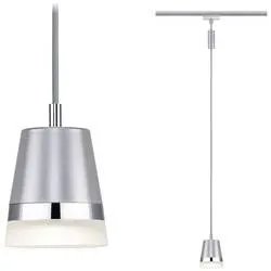 Paulmann Cone Hochvolt-Schienensystem-Leuchte, Pendelleuchte URail GU10 10 W Chrom (matt)