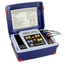 PCE Instruments Ohmmeter PCE-MO 2010 4-Leiter-Messmethode |0 µ? ? 200 ? |7 wählbare Messbereiche |LCD mit Beleuchtung