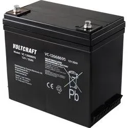 VOLTCRAFT VC-12668695 VC-16623025 Bleiakku 12 V 55 Ah Blei-Vlies (AGM) (B x H x T) 239 x 205 x 132 mm Wartungsfrei,