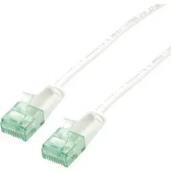 ROLINE RM UTP DataCenter Patchkabel Cat.6A (Class EA), slim, weiß, 0,5 m