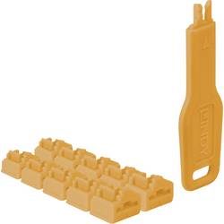 LINDY 47897 RJ-45-Portschlösser + Schlüssel Orange