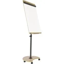 Rocada Flipchart NAT0618 (B x H) 670 mm x 2000 mm Eiche, Weiß (RAL 9003), Stahl abwischbar, beschriftbar,