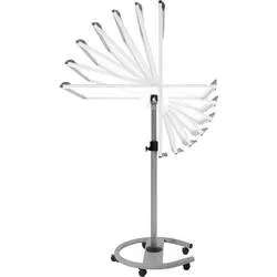 Rocada Flipchart 618 (B x H) 680 mm x 1900 mm Weiß, Grau abwischbar, beschriftbar, höhenverstellbar, Inkl. Ablageschale,