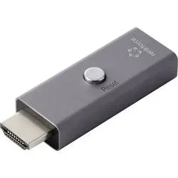 Renkforce RF-6903182 HDMI EDID Emulator [1x HDMI-Stecker - 1x HDMI-Buchse] Aluminium-Grau 8K UHD