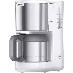Braun KF 1505 WH Kaffeemaschine Edelstahl, Weiß