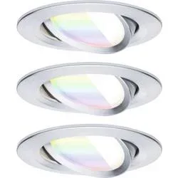 Paulmann 92435 LED-Deckenleuchte, LED-Einbauleuchte LED LED 6 W Aluminium (gedreht)