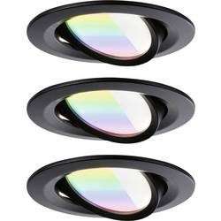 Paulmann 92437 LED-Deckenleuchte, LED-Einbauleuchte 6 W Schwarz (matt)